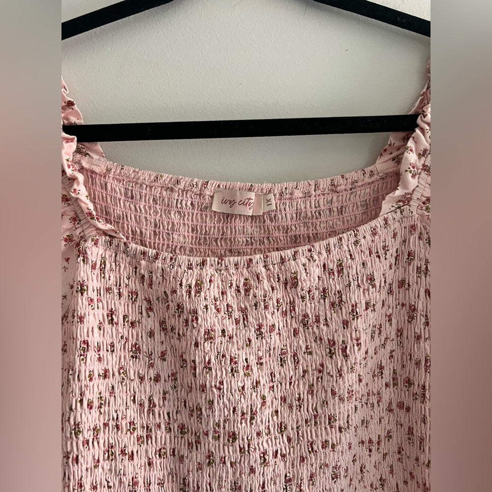 Ivy City Co. MADELINE DRESS IN PINK Size 1X - Picture 3 of 6